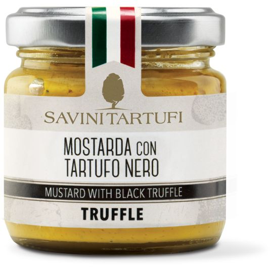 MOSTARDA CON TARTUFO NERO. FORMATO: 90GR